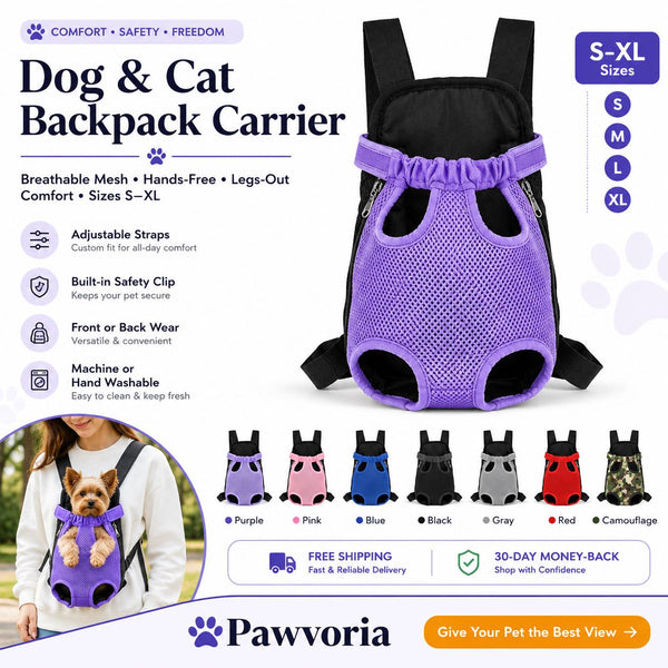 Hands-Free Pet Carrier Backpack