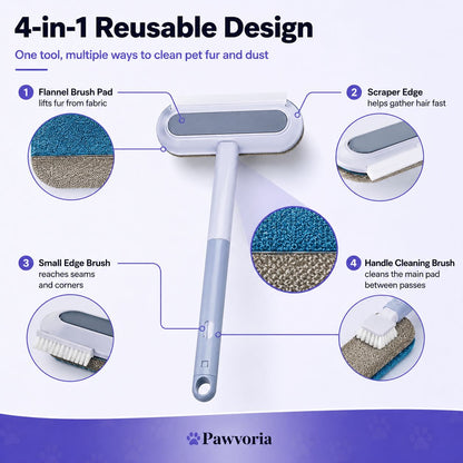 4-in-1 Pet Hair Remover Brush