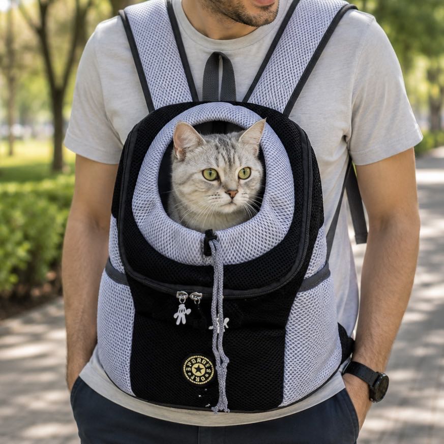 Dog & Cat Backpack Carrier for Hiking & Travel