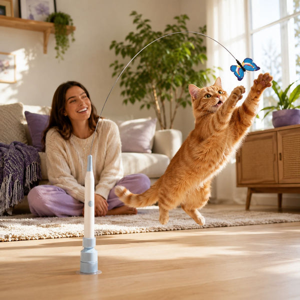 USB Rechargeable Butterfly Cat Toy