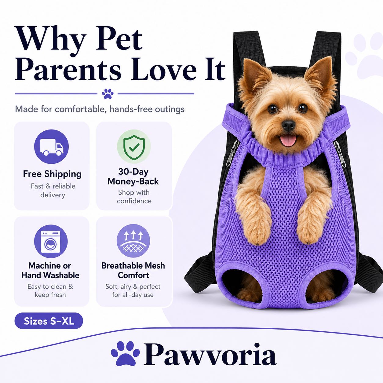 Hands-Free Pet Carrier Backpack