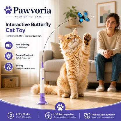 Interactive Butterfly Cat Toy