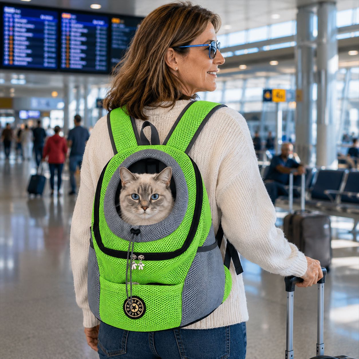 Dog & Cat Backpack Carrier for Hiking & Travel