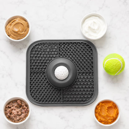 Slow Feeder Dog Bowl & Silicone Lick Mat with Suction Cup