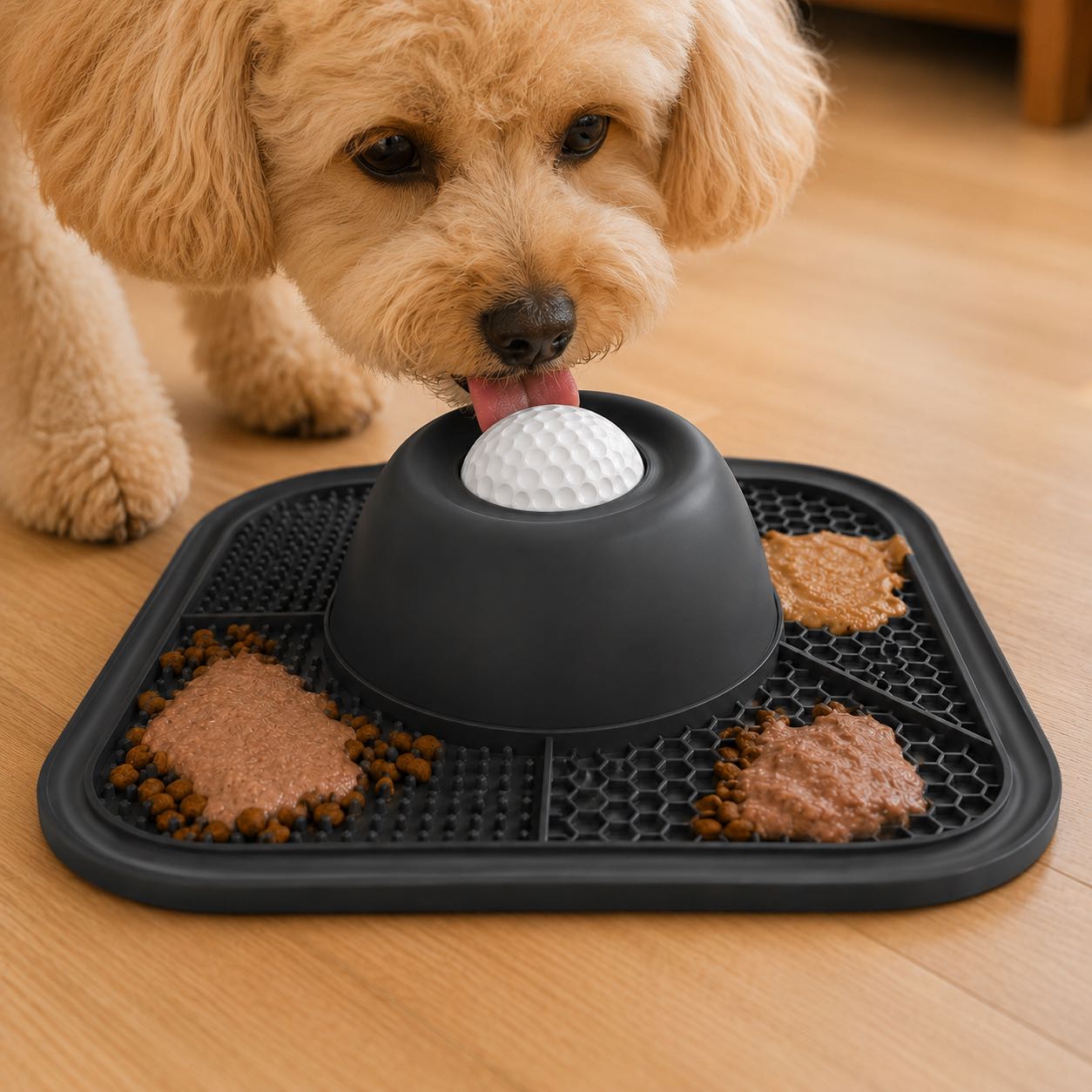 Slow Feeder Dog Bowl & Silicone Lick Mat with Suction Cup