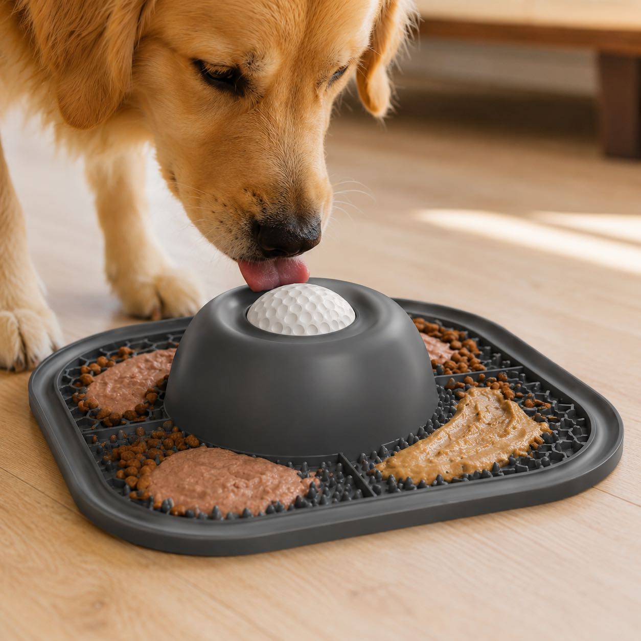 Slow Feeder Dog Bowl & Silicone Lick Mat with Suction Cup