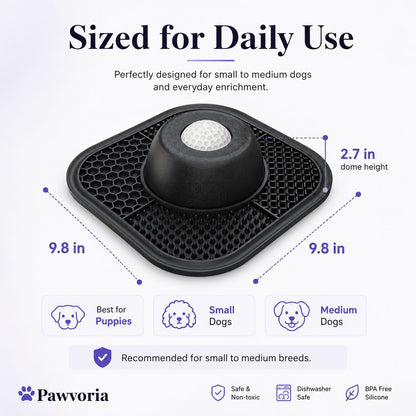 Slow Feeder Dog Bowl & Silicone Lick Mat with Suction Cup