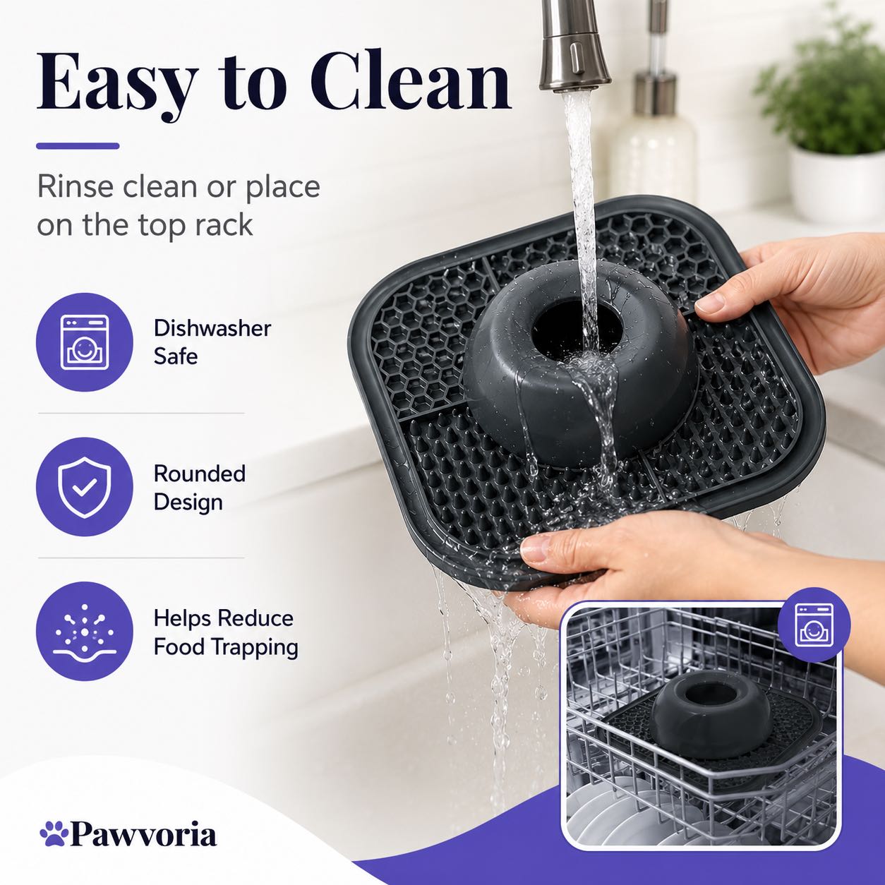 Slow Feeder Dog Bowl & Silicone Lick Mat with Suction Cup
